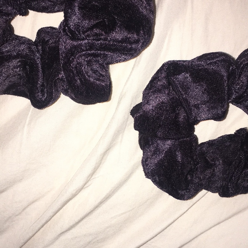 TWO Velvet Scrunchies